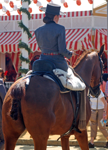 Anglo-arabes en la feria de abril